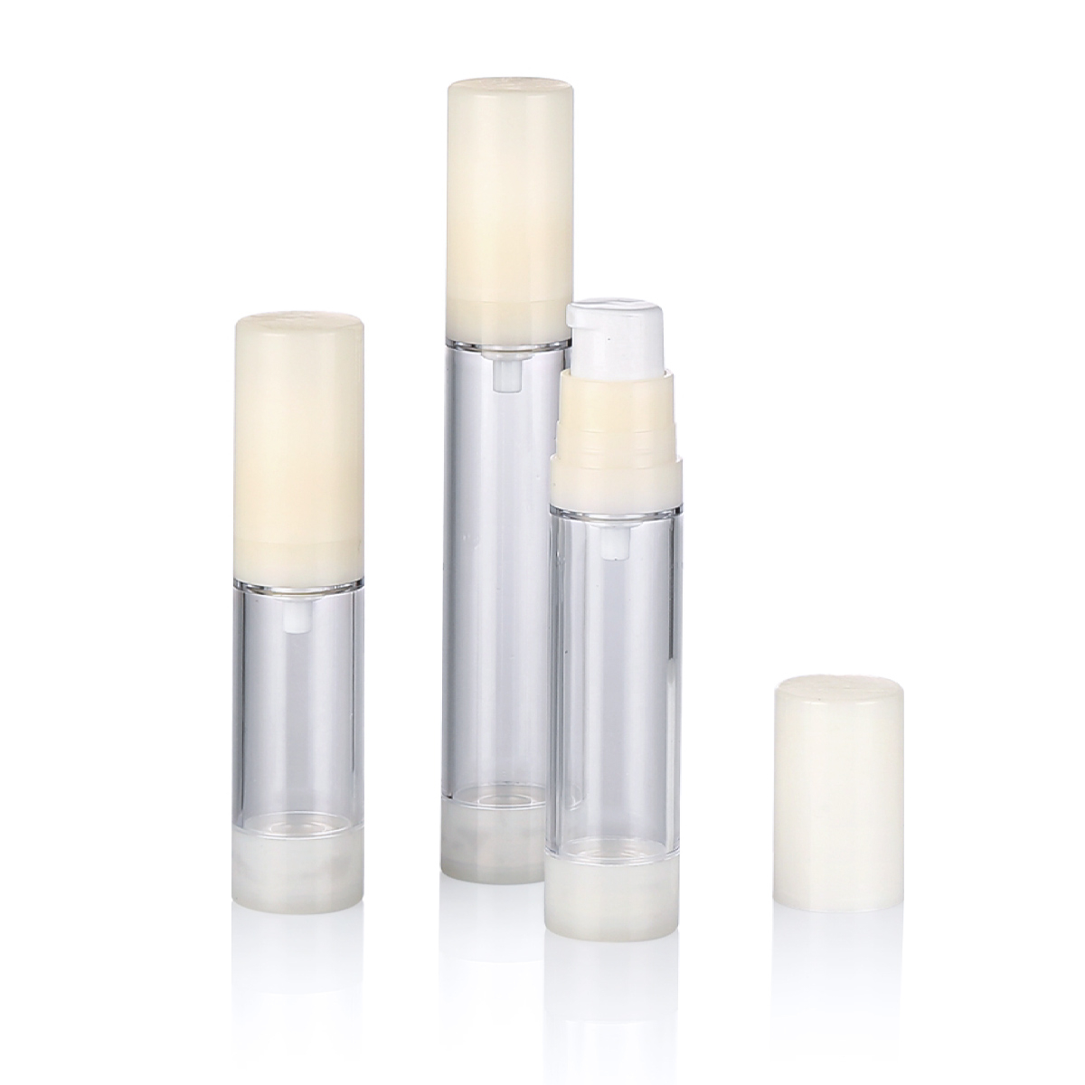 5 ml 10 ml 15 ml tilpasset hvit kosmetisk plast luftløs fin tåke spray plastflaske l04