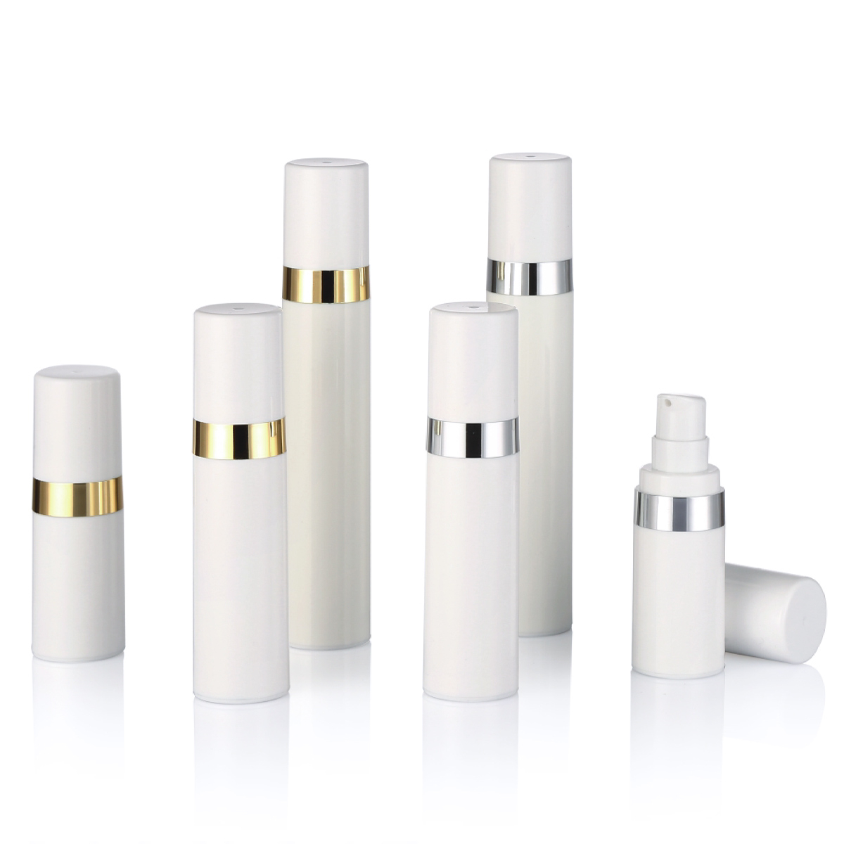 15 ml 30 ml 50 ml Plast PP Airless Skin Care Cream Lotion Pump Bottle L16