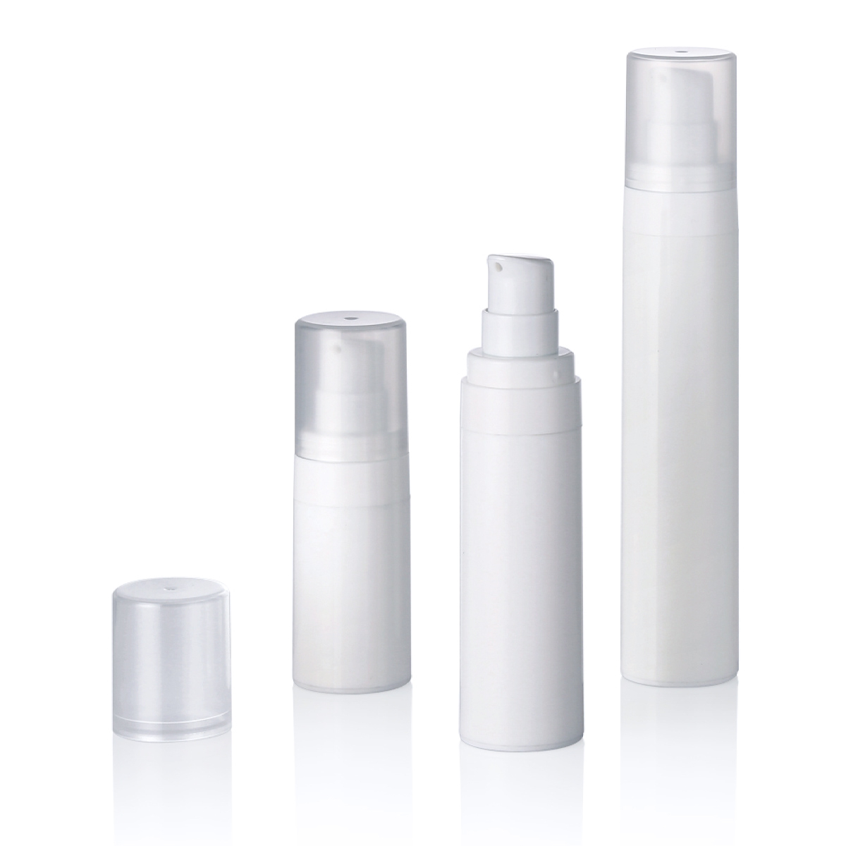 15 ml 30 ml 50 ml Plast PP White Snap Cream Lotion Vacuum Bottle Airless Bottle L16