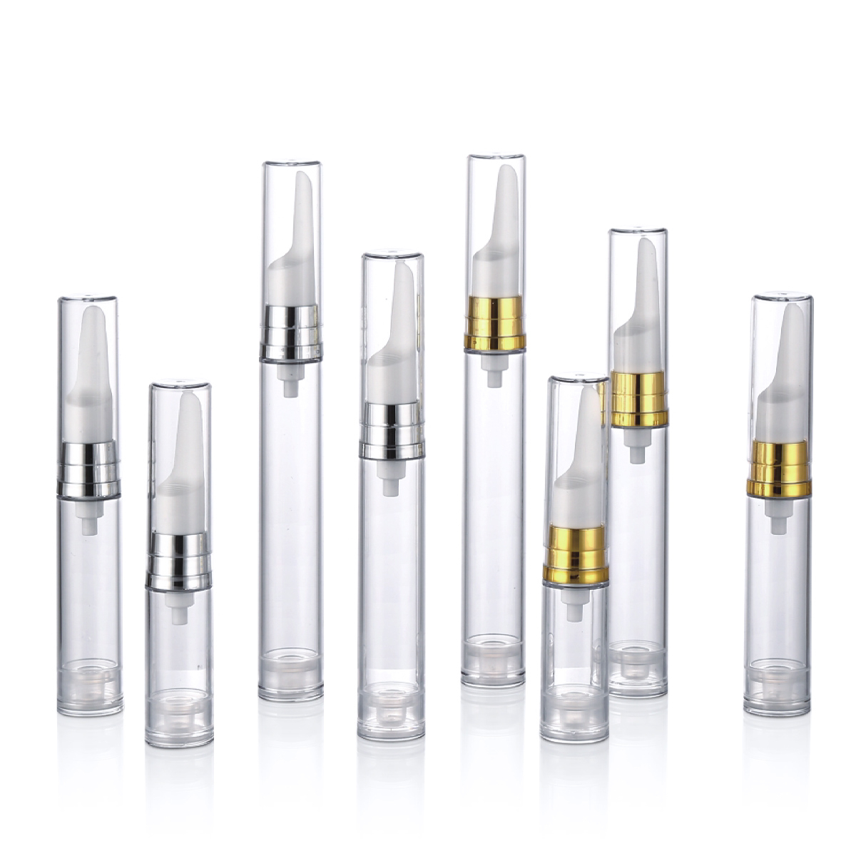5 ml 10 ml 12 ml 15 ml tom kosmetisk emballasje øyekrem emulsjonspumpe luftløs flaske y01