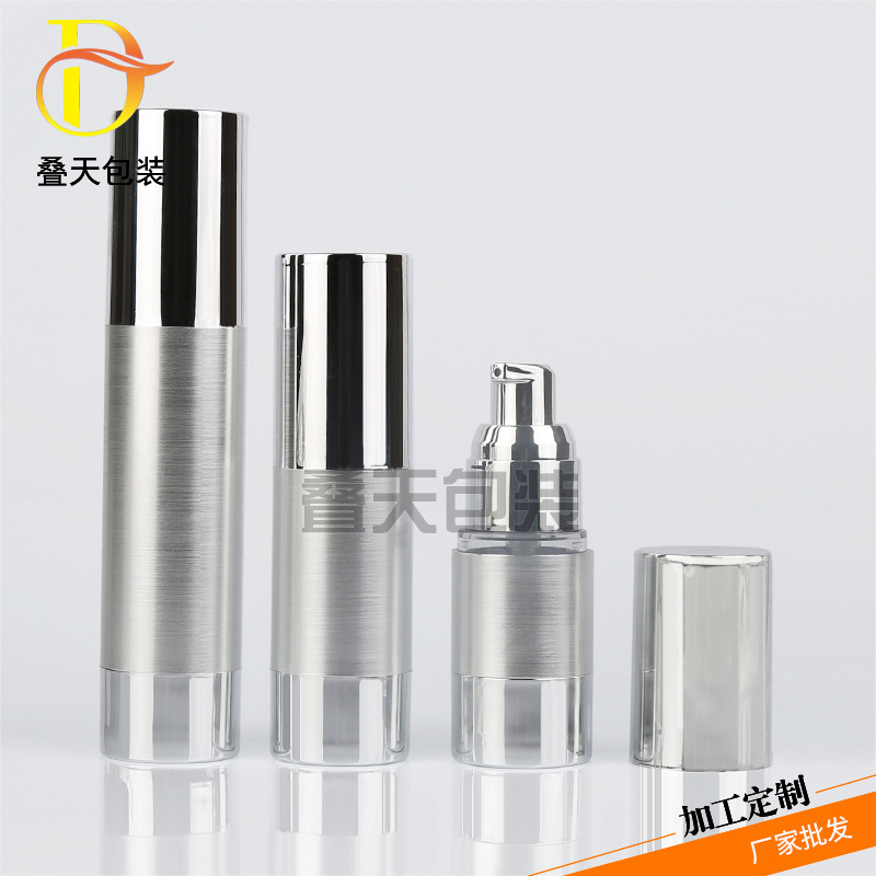 Split Bottle Liquid Foundation Press Lotion Bottle 15 30 50ml Travel Eksempel Vakuumflaske