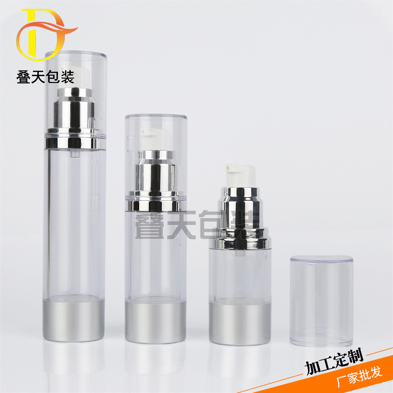 15 ml 30 ml 50 ml Transparent plastkosmetikk Trial Lotion Lotion flaske