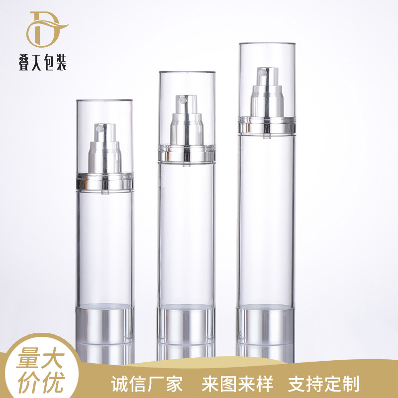 80/100/120 ml som kosmetisk plastflaske Transparent isolasjon Liquid Foundation flaske vakuumflaske