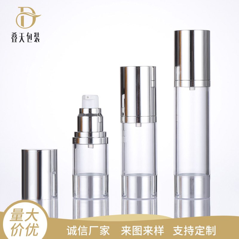 15 ml 30 ml 50 ml lotion vakuum plastflaske kosmetikk reisedrakt sub flaske essensflaske